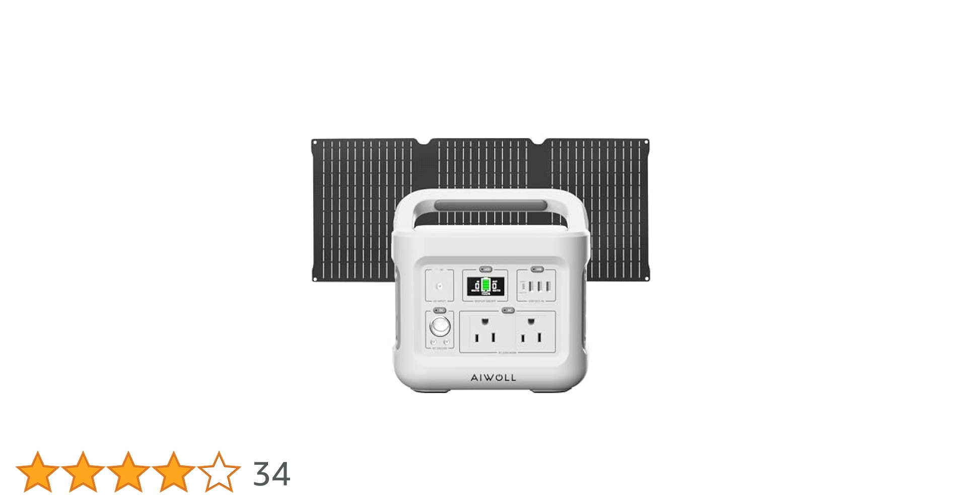 Amazon.co.jp: AIWOLL ポータブル電源 リン酸鉄355Wh ソーラー
